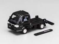 Honda Acty Truck Customized Black Motorhelix 1/64 Scale
