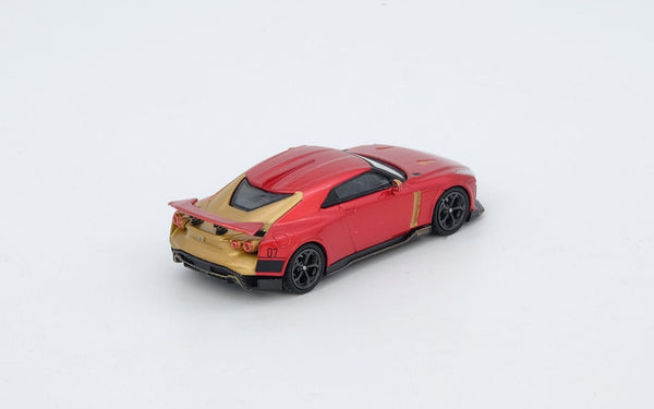 Nissan GT-R R50 by Italdesign Red Iron Man Inno64 1/64 scale