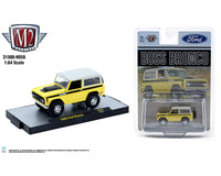 1969 Ford Bronco  BOSS Beige with White Top Two-Tone M2 Machines 1/64 scale