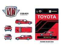 1985 Toyota Truck with Camper Shell Red M2 Machines 1:64
