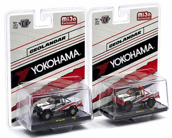 1985 Toyota 4x4 Pickup Yokohama Geolandar White M2 Machines 1/64 | Han 31500-MJS101