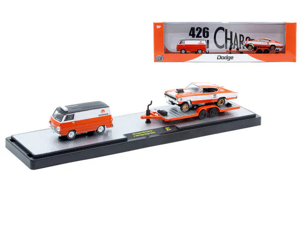 1967 Dodge A100 Panel Van & 1966 Dodge Charger Gasser M2 Machines 1:64 Auto-Haulers