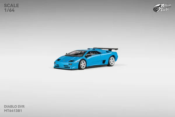 Lamborghini Custom Diablo SVR HEC Event Special Edition - Metallic Blue - Microturbo 1:64 scale MT6413B1