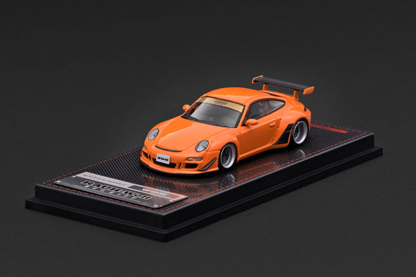 (PRE-ORDER) Porsche RWB 997 GT3 Orange Ignition Model 1/64 IG4100