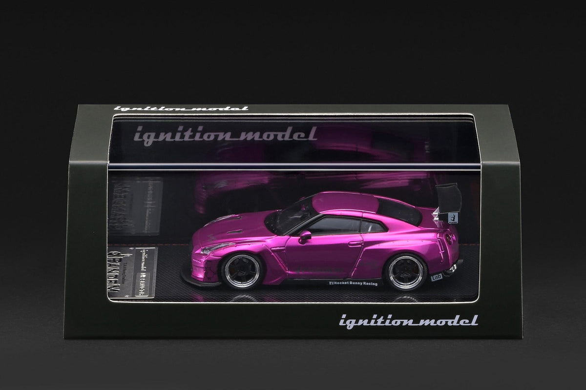 (PRE-ORDER) Nissan Pandem R35 GT-R Pink Metallic Ignition Model 1/64 IG4278