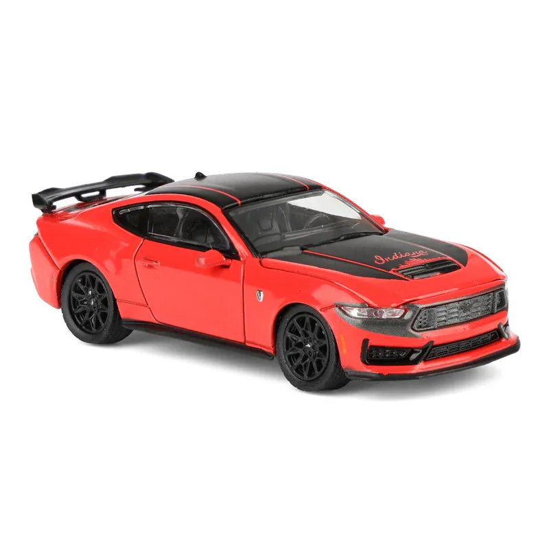2024 Ford Mustang Dark Horse Red with Indiana Stripe Greenlight Waltersons Product Expo Exclusive Greenlight 1:64 51684-D