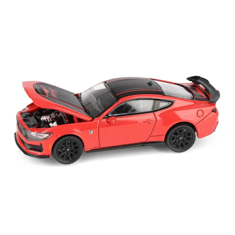 2024 Ford Mustang Dark Horse Red with Indiana Stripe Greenlight Waltersons Product Expo Exclusive Greenlight 1:64 51684-D