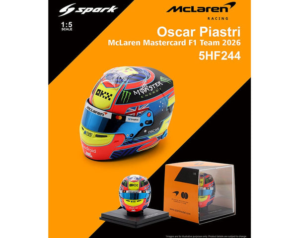 Spark Oscar Piastri 2026 McLaren Helmet 1:5 | Preorder 5HF244JADA