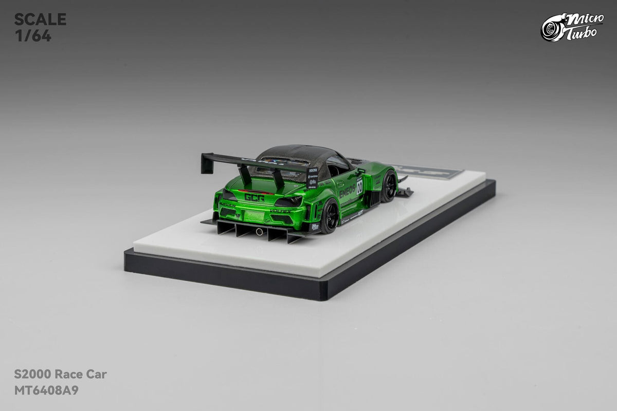 Custom Honda S2000 Metallic Green Micro Turbo 1/64 scale