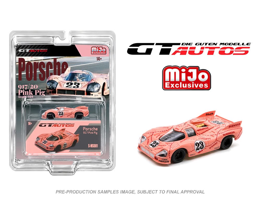 Porsche 917/20 #23 Pink Pig 1971 Le Mans GT Autos 1/64 | Hanz Driven 64001MB-PK-B