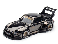 Chrome Metallic Black Porsche Rauh-Welt Begriff RWB 993 Black Ignition Model 1/64 scale