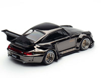 Chrome Metallic Black Porsche Rauh-Welt Begriff RWB 993 Black Ignition Model 1/64 scale