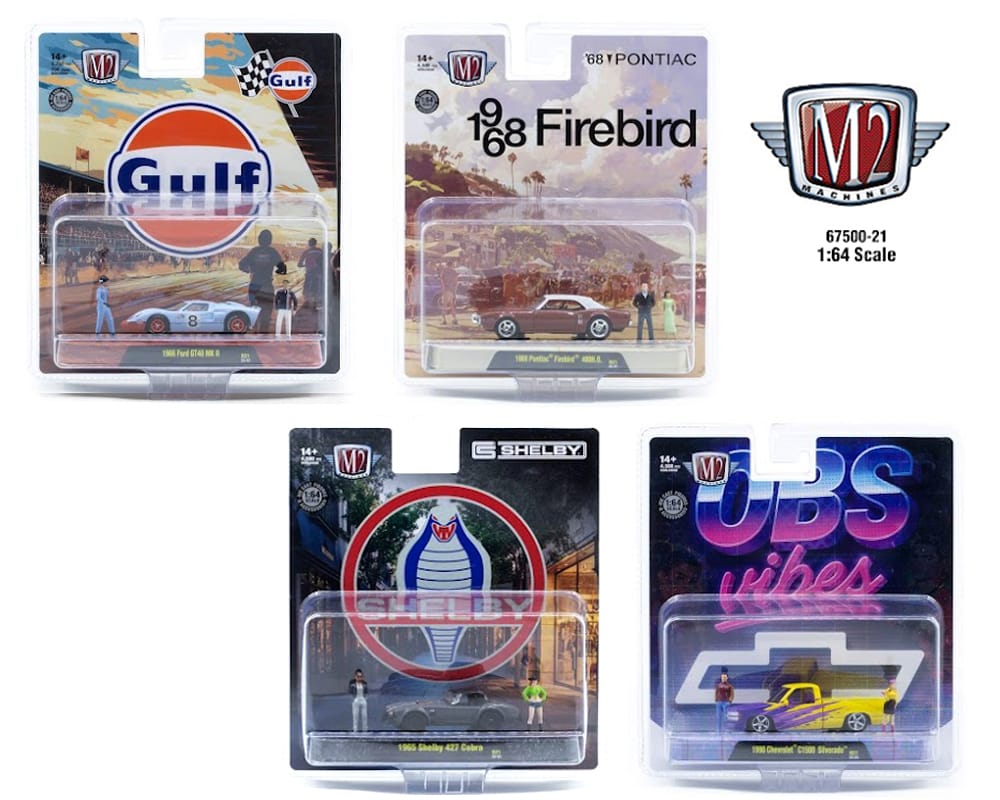 Diorama 2026 Release 21 Assortment M2 Machines 1:64 Set of 4x 67500-21