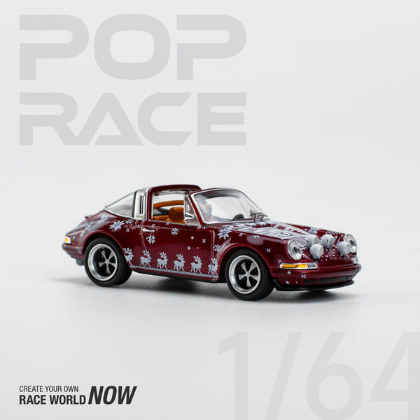 Porsche Singer Targa Red Christmas Limited Edition 1/64 scale Pop Race