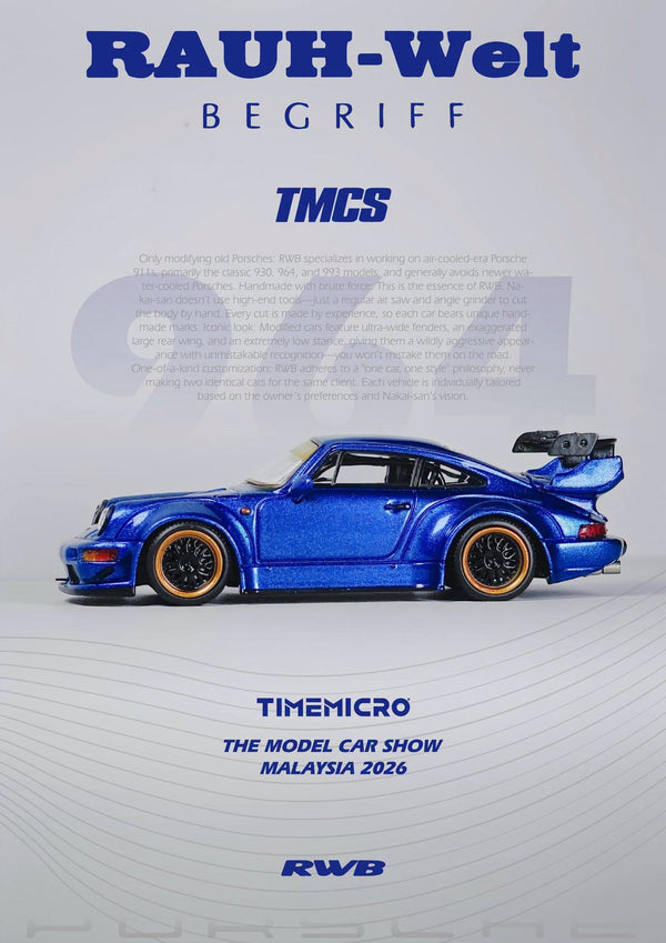 Porsche 911 964 RWB TMCS 2026 Exclusive Numbered Limited to 999 models made TimeMicro
