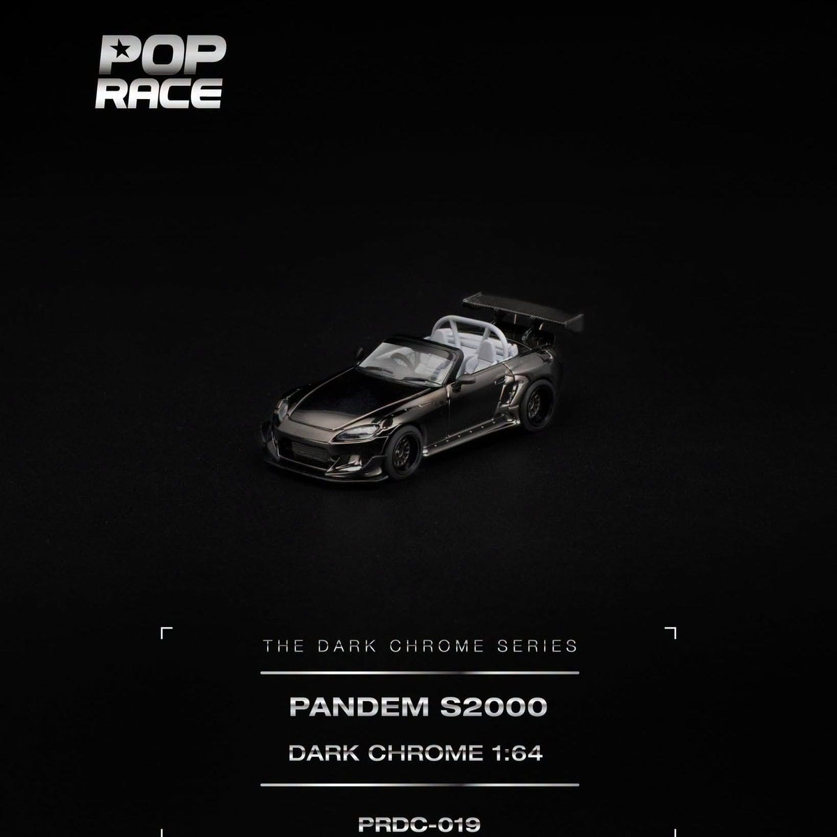 (PRE-ORDER) Honda Pandem S2000 Dark Chrome Pop Race 1/64 PRDC019