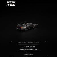 (PRE-ORDER) Nissan Skyline R34 Wagon Dark Chrome Pop Race 1/64 PRDC018