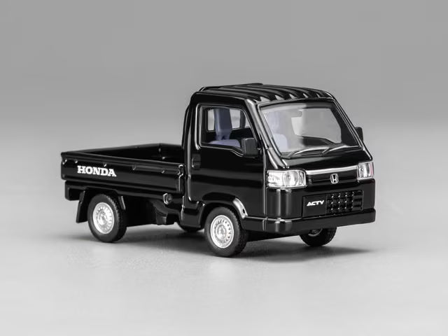 Honda Acty Truck Customized Black Motorhelix 1/64 Scale