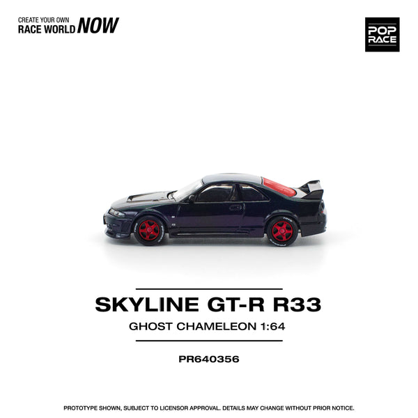 Nissan Skyline GTR R-33 Ghost Chameleon Pop Race 1/64