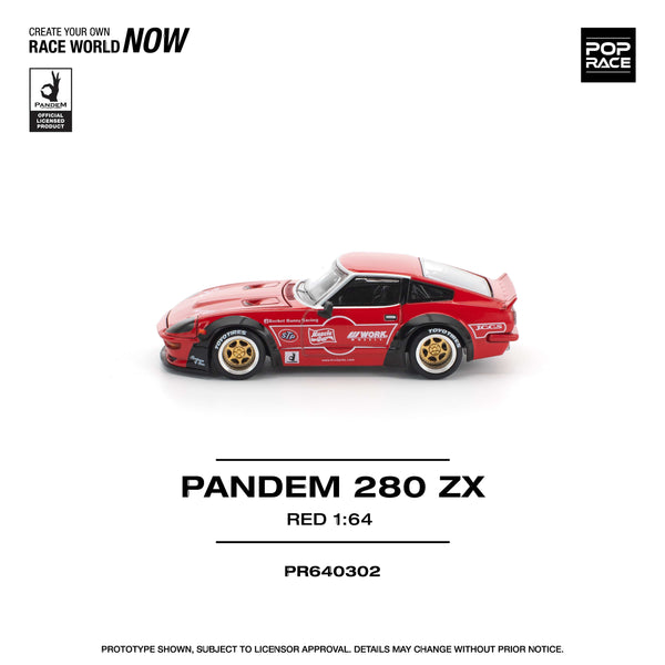 Datsun Pandem 280ZX Red Pop Race 1/64 scale