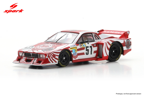 (PRE-ORDER) Lancia Beta Montecarlo Turbo No. 51 Le Mans 24H 1980 Spark 1/64 64S157