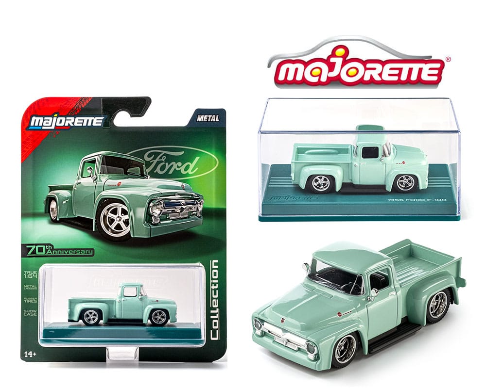 1956 Ford F100 Pick Up Green Solid Pack Majorette 1:64 Collector Series Wave 4 2026