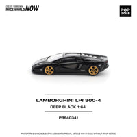 Lamborghini Countach LPI 800-4 DEEP BLACK Pop Race 1/64 scale