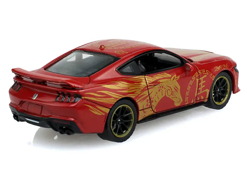 2024 Ford Mustang Dark Horse 2026 year of the Horse Chinese New Year Special Edition Greenlight 1:64