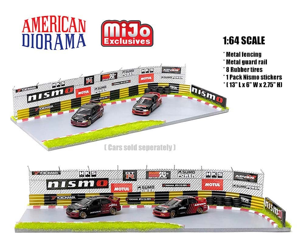 Racetrack Diorama Advan Yokohoma American Diorama 1/64 scale AD-76532