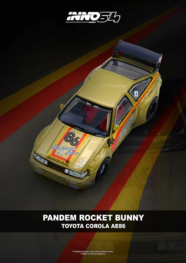 Toyota PANDEM Rocket Bunny AE86 Levin Gold - INNO64