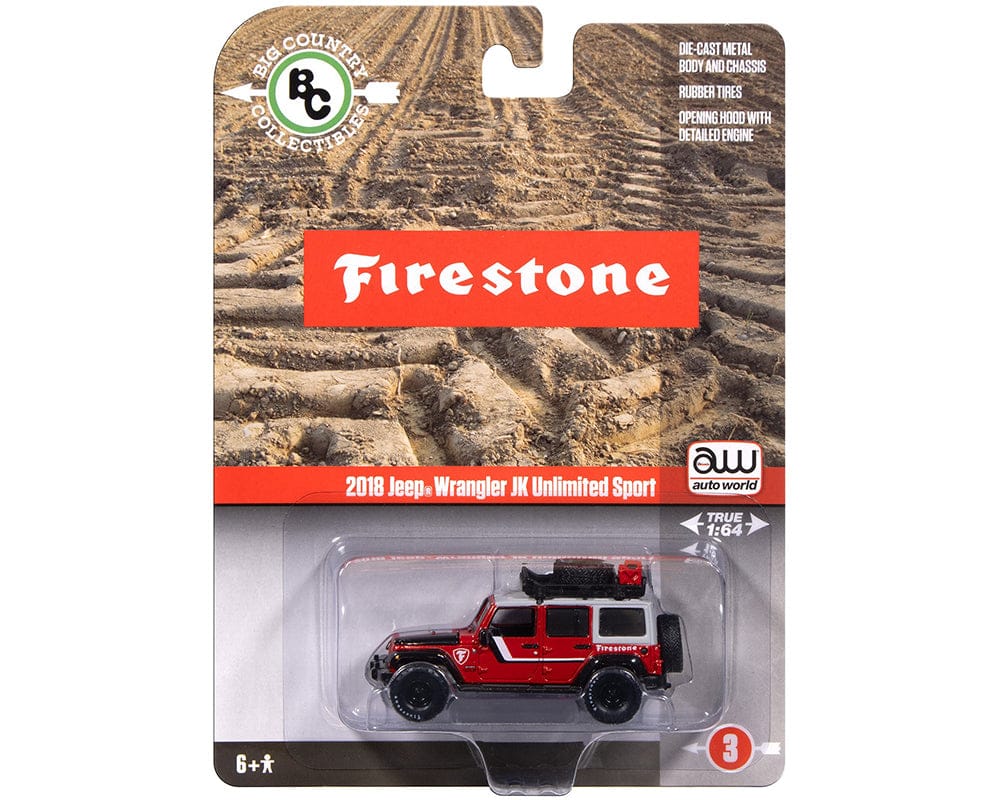 Big Country Collection 2025 Release 1 2018 Jeep Wrangler Firestone Field Agent Auto World 1/64