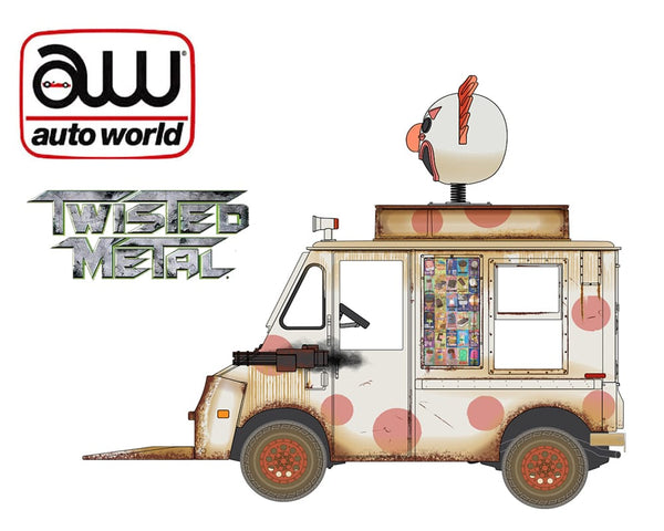 Sweet Tooth’s Ice Cream Truck Twisted Metal Hobby Exclusive New Tooling Auto World 1:64