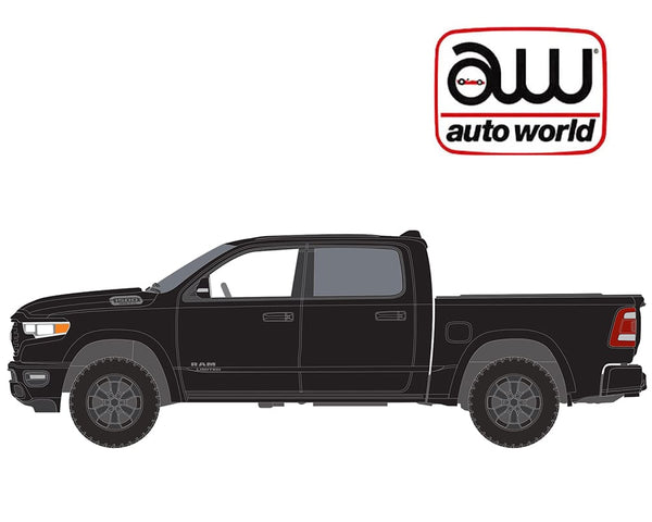 2026 Premium Release 4A 2020 Dodge Ram 1500 Limited Black Auto World 1:64