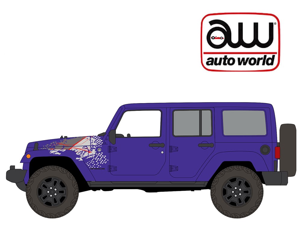 (PRE-ORDER) 2026 Premium Release 4B 2016 Jeep Wrangler Backcountry Edition Xtreme Purple  Auto World 1:64 AWSP242-24B