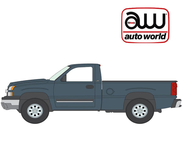 2007 Chevrolet Silverado Blue Granite Auto World 1:64 2026 Premium Release 5A