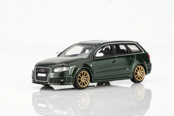 (PRE-ORDER) Audi RS4 B7 2005 Deep Green Pearl Motorhelix 1/64 M68307