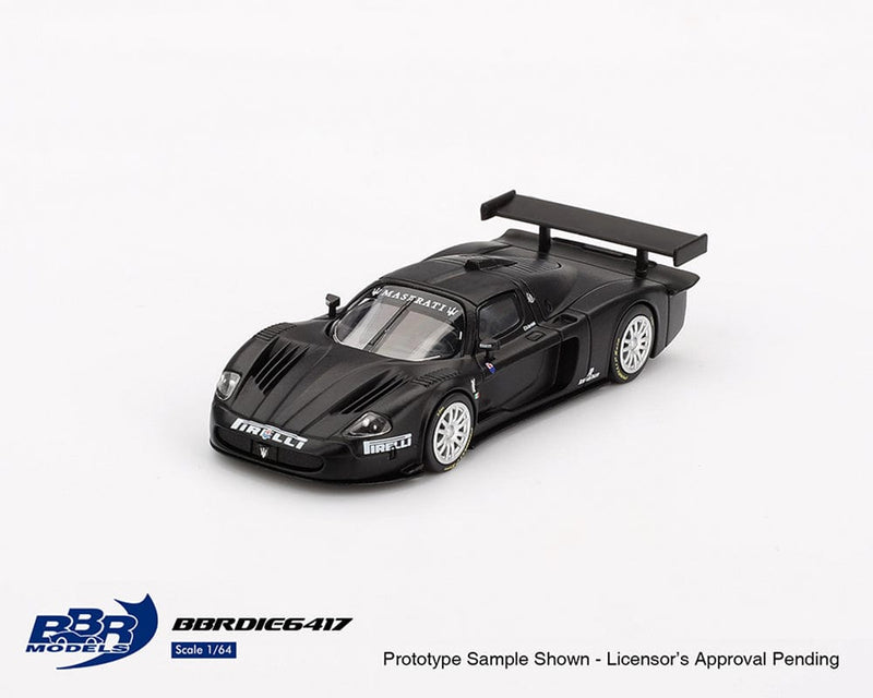 Maserati MC12 Competizione Test Fiorano 2004- Matte Black BBR Models 1/64 BBRDIE6417