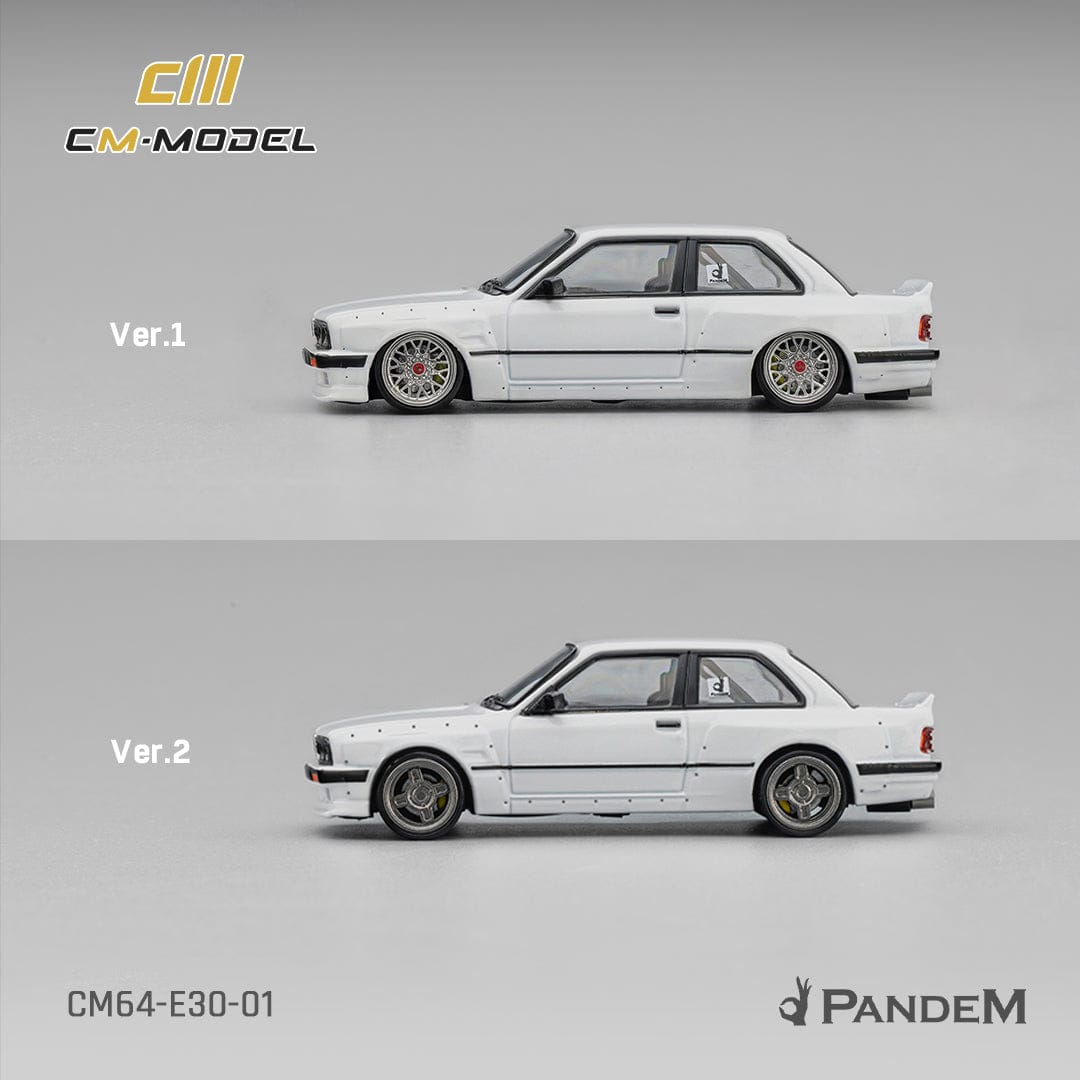 BMW M3 E30 Pandem Pearl White CM Model 1/64 | Hanz Driven CM64-E30-01