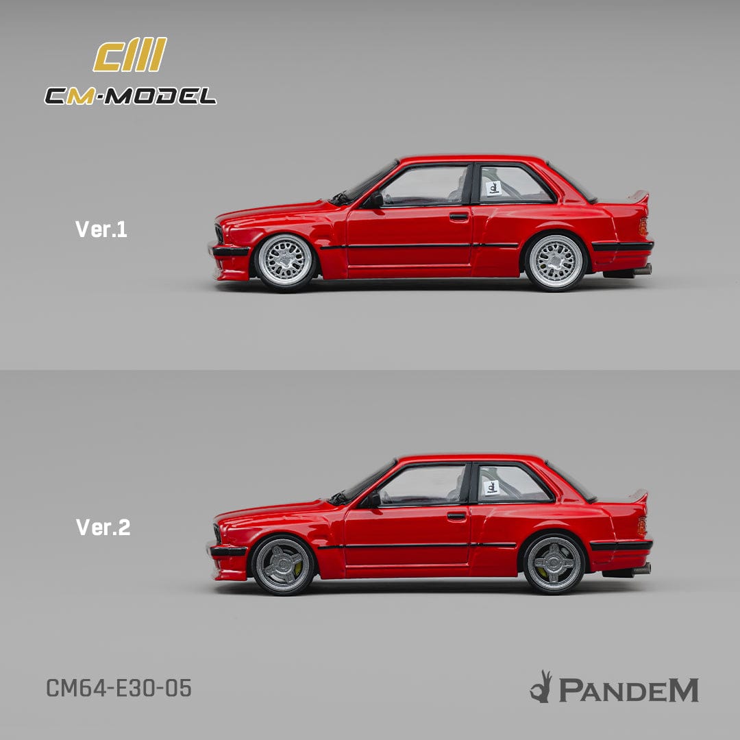(PRE-ORDER) BMW Pandem M3 E30 Bright Red CM Model 1/64 CM64-E30-05