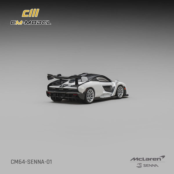 (PRE-ORDER) McLaren Senna Silica White CM Model 1/64 CM64-SENNA-01