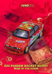 Pandem Rocket Bunny BMW E30 The Year Of The Horse 2026 Limited Edition Inno64 1:64