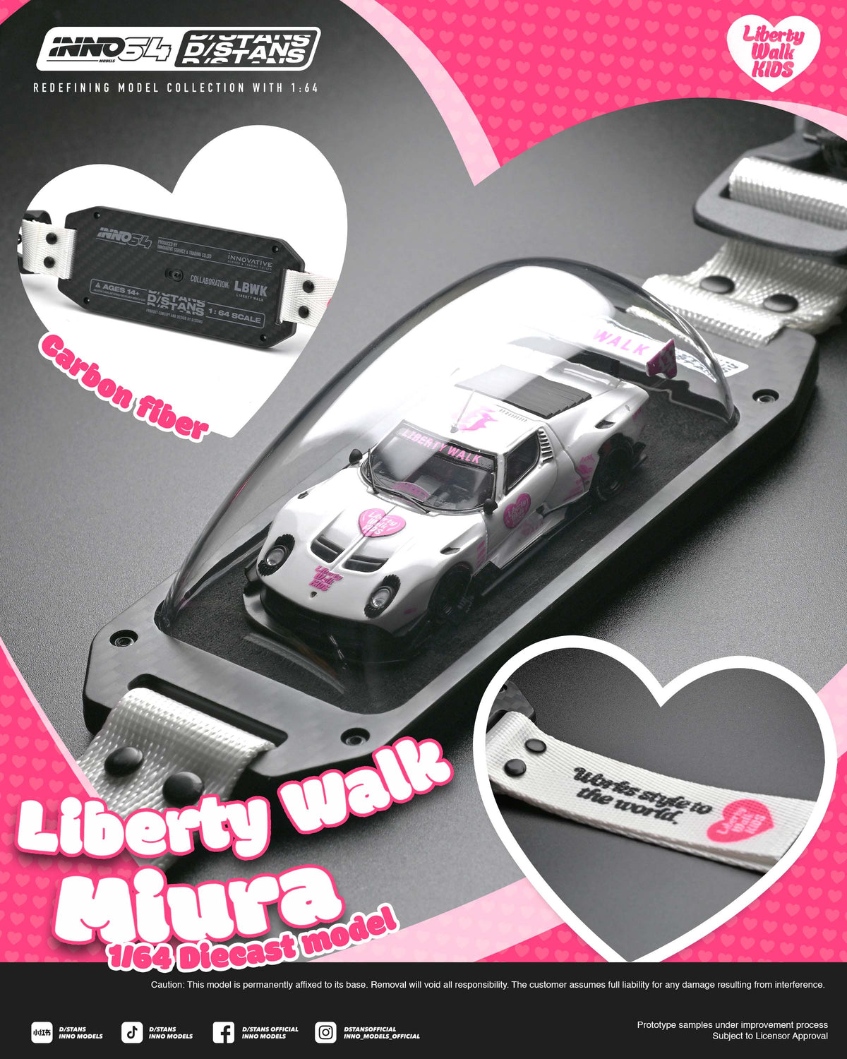 Lamborghini Miura GT LB-Silhouette Works Inno64 1/64 scale