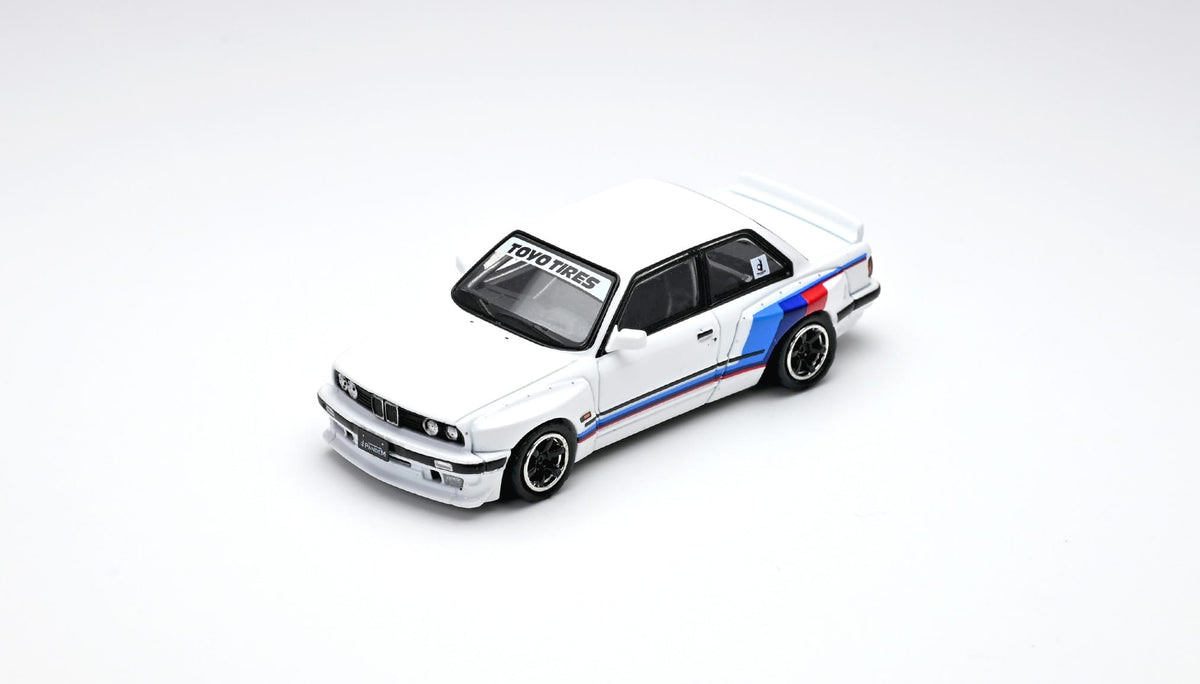BMW E30 M3 Pandem Rocket Bunny White Inno64 1/64 scale
