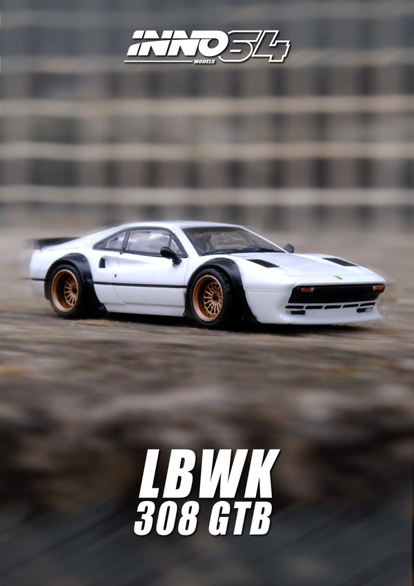 Ferrari 308 GTB Liberty Walk White Inno64 1/64 scale