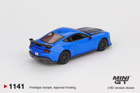 2024 Ford Mustang Dark Horse Grabber Blue Mini GT 1:64