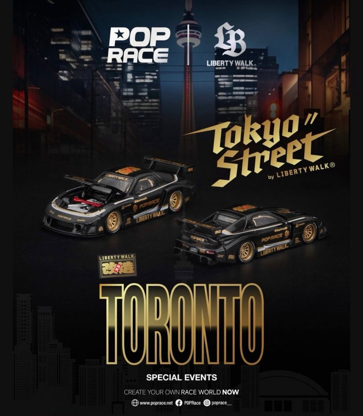 Mazda RX-7 FD3S LB Super Silhouette Canada Diecast Expo 2026 Event Edition Pop Race 1/64 PR640568