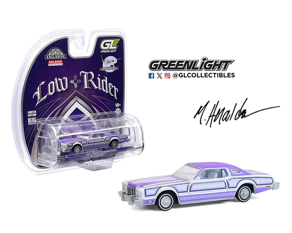 1973 Ford Thunderbird Lowrider Michael Heralda Special Edition Greenlight 1/64