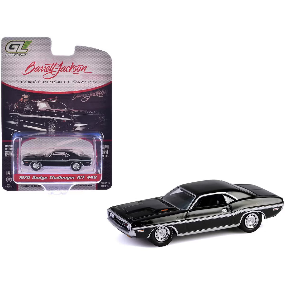 1970 Dodge Challenger R/T 440 Black Scottsdale 2024 Barrett-Jackson Series 15 Greenlight