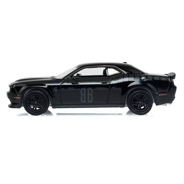 2017 Dodge Challenger SRT Hellcat Widebody Black Bandit Series 31 Greenlight 1:64