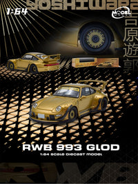 Porsche 911 993 RWB Gold ModelModel 1:64